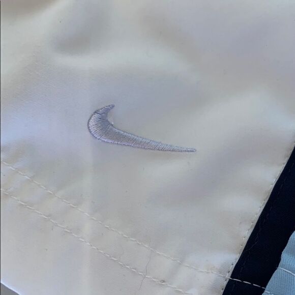 Nike Women’s Cropped Track Pants White & Light Blue Side Stripe – Size M - Picture 8 of 8